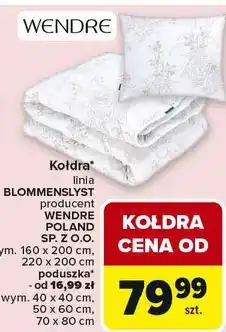 Carrefour Kołdra linia BLOMMENSLYST producent WENDRE POLAND oferta