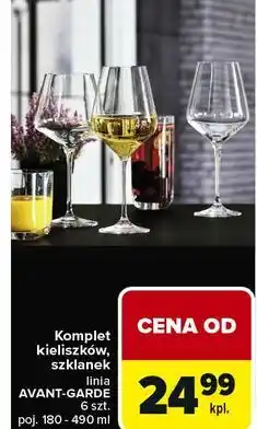 Carrefour Komplet kieliszków, szklanek linia AVANT-GARDE 6 szt oferta