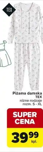 Carrefour Piżama damska TEX różne rodzaje rozm. S - XL oferta