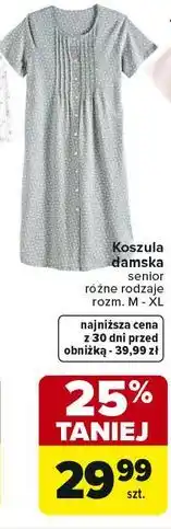 Carrefour Koszula damska senior różne rodzaje rozm. M - XL oferta