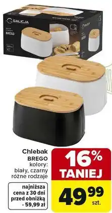 Carrefour Chlebak BREGO biały, czarny różne rodzaje oferta