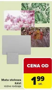 Carrefour Mata stołowa RAVI różne rodzaje oferta