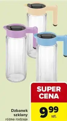 Carrefour Dzbanek szklany różne rodzaje oferta