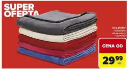 Carrefour Koc gładki mikrofibra oferta