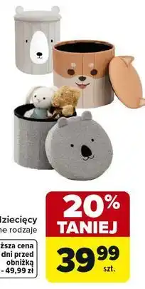 Carrefour Puf dziecięcy różne rodzaje oferta