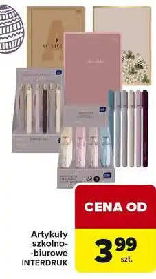 Carrefour Artykuły szkolno-biurowe INTERDRUK oferta