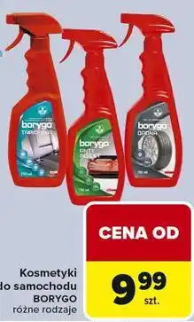 Carrefour Kosmetyki do samochodu BORYGO różne rodzaje oferta