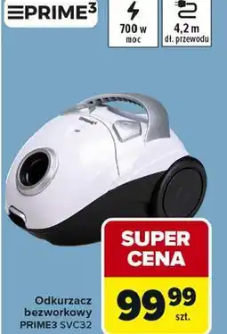 Carrefour Odkurzacz bezworkowy PRIME3 SVC32 oferta
