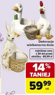 Carrefour Dekoracja wielkanocna duża oferta