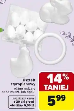 Carrefour Kształt styropianowy różne rodzaje oferta