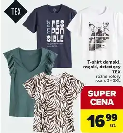 Carrefour T-shirt damski, męski, dziecięcy TEX oferta