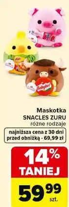 Carrefour Maskotka SNACLES ZURU różne rodzaje oferta