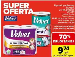 Carrefour Ręcznik papierowy Velvet Boost! / Ultra Strong oferta