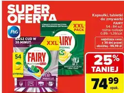 Carrefour Kapsułki, tabletki do zmywarki Fairy oferta