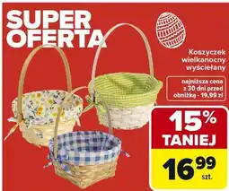 Carrefour Koszyczek wielkanocny wyściełany oferta