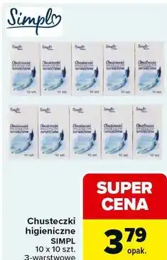 Carrefour Chusteczki higieniczne Simpl oferta