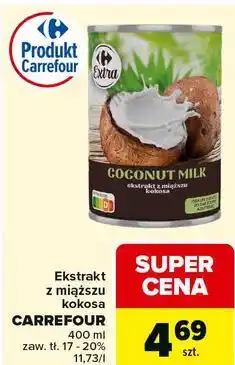 Carrefour Ekstrakt z miąższu kokosa Carrefour oferta