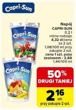 Carrefour Napój Capri-Sun 0,2 l, różne rodzaje oferta