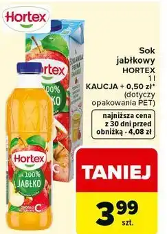 Carrefour Sok jabłkowy Hortex oferta