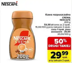 Carrefour Kawa rozpuszczalna Crema Nescafé oferta