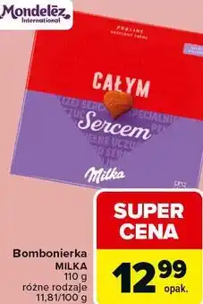 Carrefour Bombonierka Milka 110 g różne rodzaje oferta