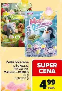 Carrefour Żelki obierane DŻUNGLA, PINGWINY MAGIC GUMMIES oferta