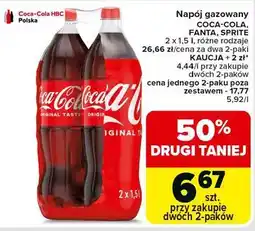 Carrefour Napój gazowany Coca-Cola, Fanta, Sprite oferta