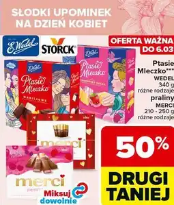 Carrefour Ptasie Mleczko Wedel 340 g różne rodzaje oferta