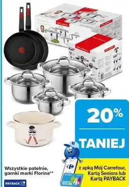 Carrefour Wszystkie patelnie, garnki marki Florina oferta