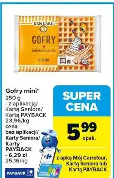 Carrefour Gofry mini Dan Cake oferta