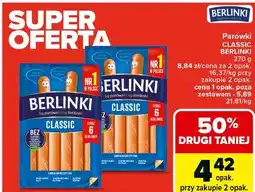 Carrefour Parówki Classic Berlinki oferta
