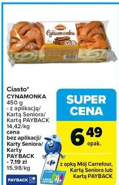 Carrefour Ciasto Cynamonka oferta