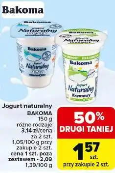 Carrefour Jogurt naturalny Bakoma oferta