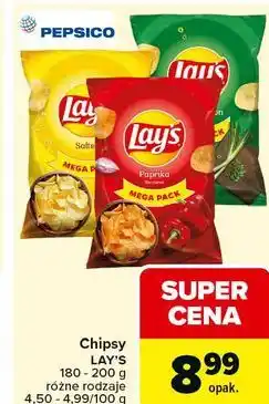 Carrefour Chipsy Lay's (różne rodzaje) oferta