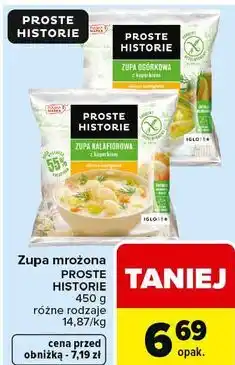 Carrefour Zupa mrożona Proste Historie (różne rodzaje) oferta
