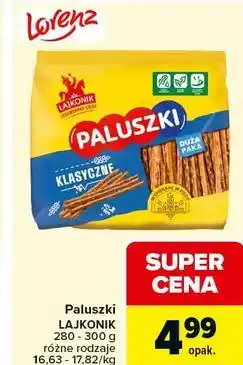 Carrefour Paluszki Lajkonik (różne rodzaje) oferta