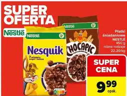 Carrefour Płatki śniadaniowe Nestlé 450 g (Nesquik, Chocapic, różne rodzaje) oferta