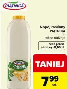 Carrefour Napój roślinny PIĄTNICA 1 l różne rodzaje oferta