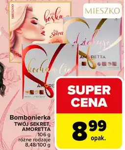 Carrefour Market Bombonierka Twój Sekret, Amoretta 106 g różne rodzaje oferta