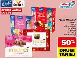 Carrefour Market Ptasie Mleczko WEDEL 340 g / Praliny MERCI oferta
