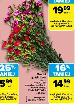 Carrefour Market Bukiet goździków 9 szt oferta