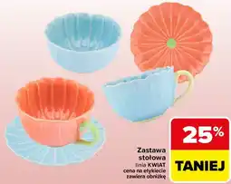 Carrefour Market Zastawa stołowa linia KWIAT oferta