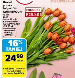 Carrefour Market Bukiet polskich tulipanów Carrefour 15 szt oferta