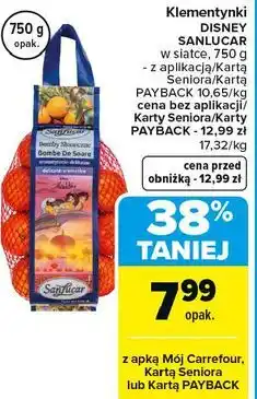 Carrefour Klementynki DISNEY SANLUCAR w siatce oferta