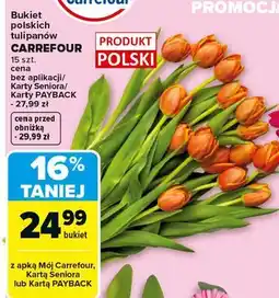 Carrefour Bukiet polskich tulipanów Carrefour 15 szt oferta