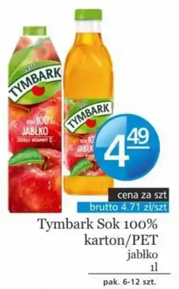 Specjał Tymbark Sok 100% karton/PET jabłko oferta