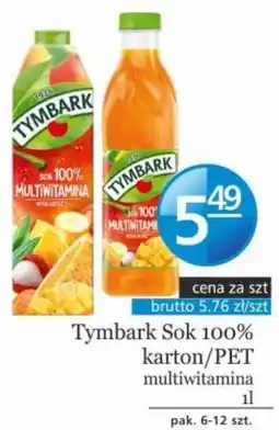 Specjał Tymbark Sok 100% karton/PET multiwitamina oferta