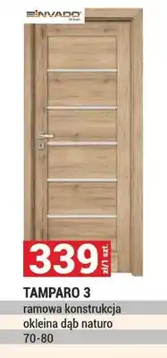 Merkury Market Drzwi Tamparo 3 ramowa konstrukcja okleina dąb naturo oferta