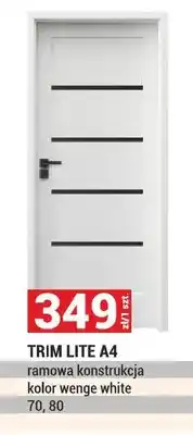 Merkury Market Drzwi Trim Lite A4 ramowa konstrukcja kolor wenge white oferta