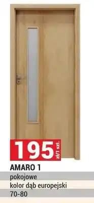 Merkury Market Drzwi Amaro 1 pokojowe kolor dąb europejski oferta